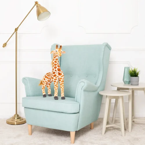 Teddyway Gifo plišana žirafa, mekana igračka, 55 cm, 21 inč, 1,8 stopa, žuta - Teddyway