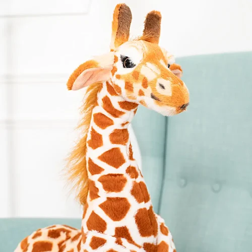 Teddyway Gifo plišana žirafa, mekana igračka, 55 cm, 21 inč, 1,8 stopa, žuta - Teddyway