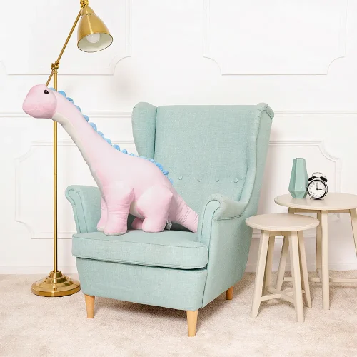 Teddyway Tobo veliki plišani dinosaur XXL, mekana igračka, 110 cm, 43 inča, 3,6 stopa, roza - Teddyway