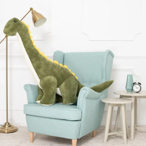 Teddyway Tobo veliki plišani dinosaur XXL, mekana igračka, 150 cm, 59 inča, 4,9 stopa, zelena - Teddyway