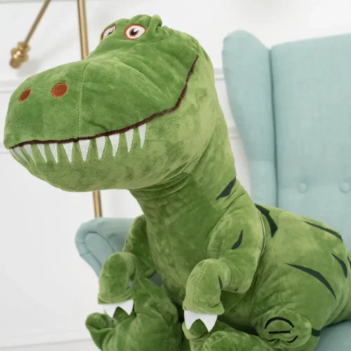 Teddyway Deno plišani dinosaur, mekana igračka, 70 cm, 27 inča, 2,3 stope, zelena - Teddyway