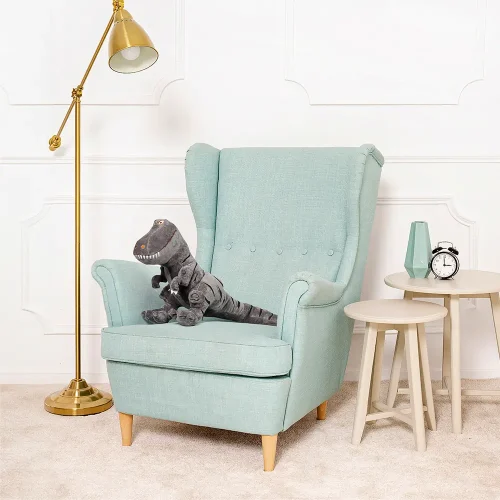 Teddyway Deno plišani dinosaur, mekana igračka, 70 cm, 27 inča, 2,3 stope, zelena - Teddyway