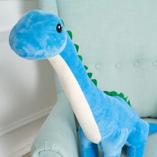 Teddyway Tobo veliki plišani dinosaur XXL, mekana igračka, 150 cm, 59 inča, 4,9 stopa, plava - Teddyway