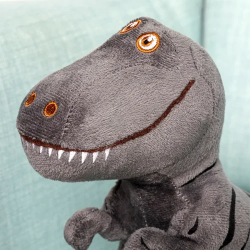Teddyway Deno plišani dinosaur, mekana igračka, 70 cm, 27 inča, 2,3 stope, siva - Teddyway