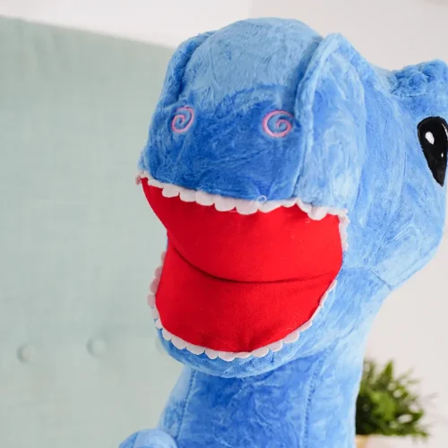 Teddyway Gogo plišani dinosaur, mekana igračka, 90 cm, 35 inča, 2,9 stopa, svijetloplava - Teddyway