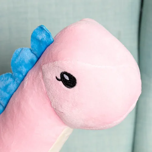 Teddyway Tobo veliki plišani dinosaur divovski XXL, mekana igračka, 150 cm, 59 inča, 4,9 stopa, roza - Teddyway