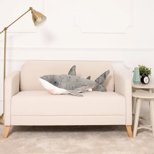 Teddyway Saho plišani morski pas, mekana igračka, 90 cm, 35 inča, 2,9 stopa, plava - Teddyway