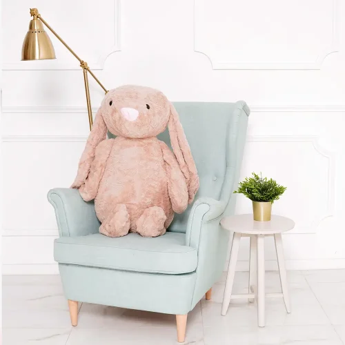 Teddyway Bani veliki plišani zeko divovski XXL, mekana igračka, 100 cm, 39 inča, 3,3 stope, svijetlosmeđa - Teddyway