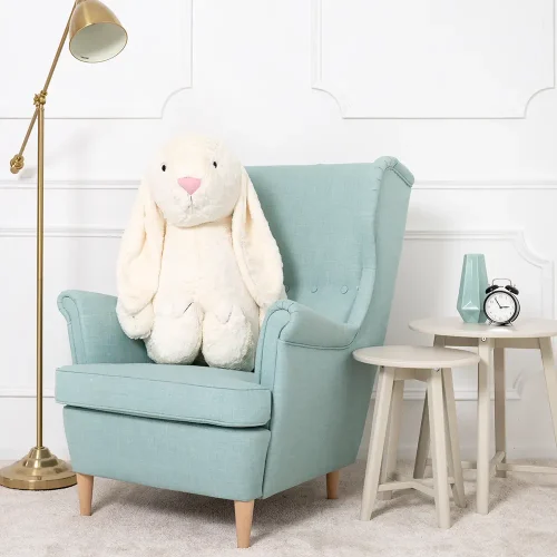 Teddyway Bani veliki plišani zeko divovski XXL, mekana igračka, 100 cm, 39 inča, 3,3 stope, bijela - Teddyway