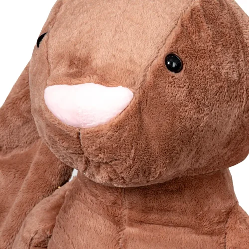 Teddyway Bani veliki plišani zeko divovski XXL, mekana igračka, 160 cm, 63 inča, 5,2 stope, smeđa - Teddyway