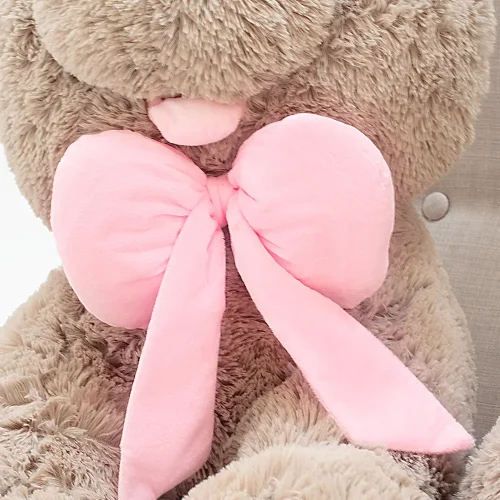Teddyway Vuni veliki plišani zeko divovski XXL, mekana igračka, 190 cm, 74 inča, 6,2 stope, siva - Teddyway