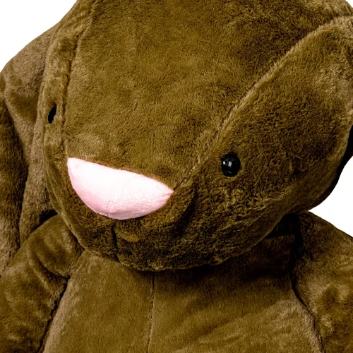 Teddyway Bani veliki plišani zeko divovski XXL, mekana igračka, 160 cm, 63 inča, 5,2 stope, maslinastozelena - Teddyway