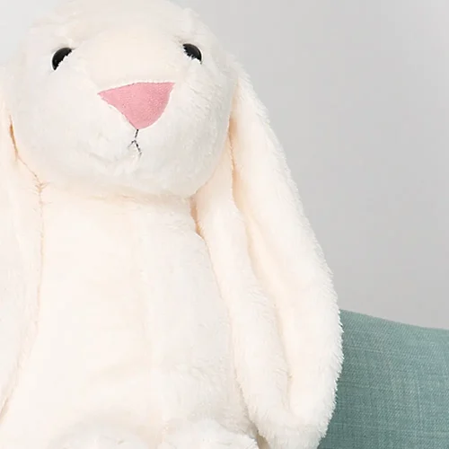 Teddyway Bani veliki plišani zeko divovski XXL, mekana igračka, 100 cm, 39 inča, 3,3 stope, bijela - Teddyway