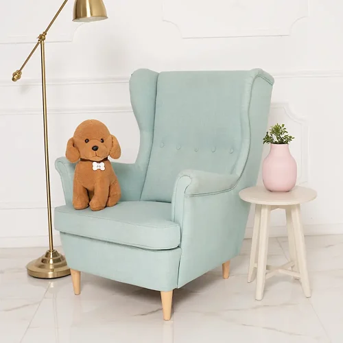 Pudi plišana pudlica za pse, mekana igračka, 40 cm, 15 inča, 1,3 stope, smeđa - Teddyway