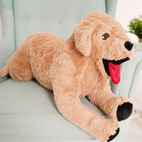 Ravi plišani pas zlatni retriver, mekana igračka, 30 cm, 11 inča, 0,9 stopa, smeđa - Teddyway