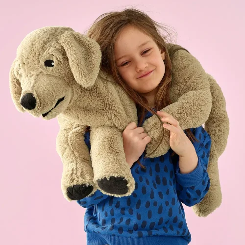 Ravi plišani pas zlatni retriver, mekana igračka, 30 cm, 11 inča, 0,9 stopa, smeđa - Teddyway