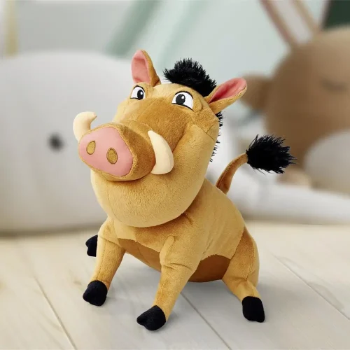 Disney Pumba plišana igračka, mekana igračka, 25 cm, 9 inča, 0,8 stopa, smeđa - Teddyway