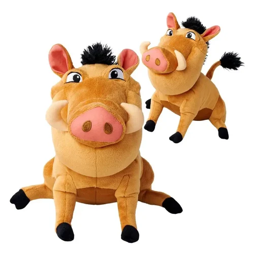 Disney Pumba plišana igračka, mekana igračka, 25 cm, 9 inča, 0,8 stopa, smeđa - Teddyway