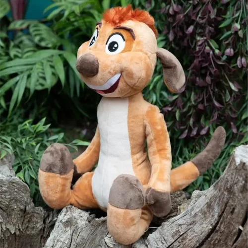 Disney Timon plišana igračka, mekana igračka, 25 cm, 9 inča, 0,8 stopa, svijetlosmeđa - Teddyway