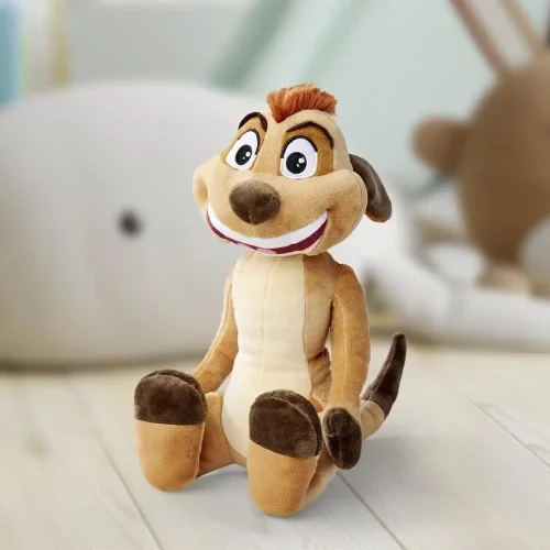 Disney Timon plišana igračka, mekana igračka, 25 cm, 9 inča, 0,8 stopa, svijetlosmeđa - Teddyway