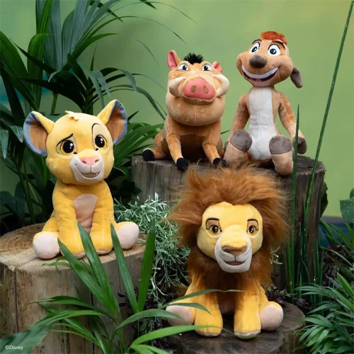Disney Timon plišana igračka, mekana igračka, 25 cm, 9 inča, 0,8 stopa, svijetlosmeđa - Teddyway