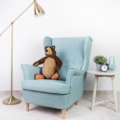 Plišana igračka Maša i Medvjed, mekana igračka, 50 cm, 19 inča, 1,6 stopa, smeđa - Teddyway