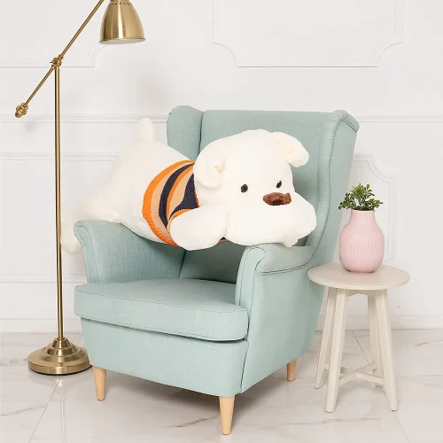 Teddyway Plišani pas za žene, mekana igračka, 70 cm, 27 inča, 2,3 stope, bijela - Teddyway