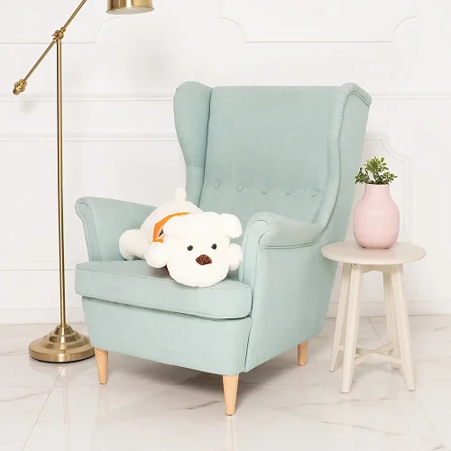 Teddyway Plišani pas za žene, mekana igračka, 70 cm, 27 inča, 2,3 stope, bijela - Teddyway