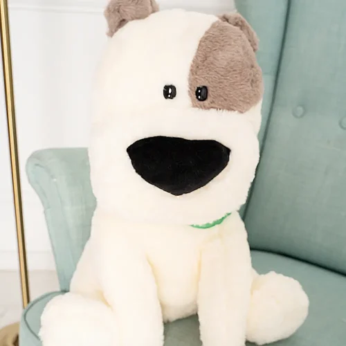 Plišani pas Feri, mekana igračka, 20 cm, 7 inča, 0,6 stopa, bijela - Teddyway