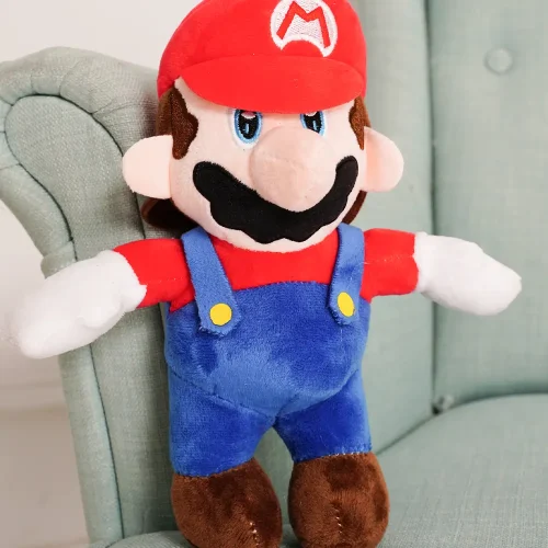 Super Mario Mario plišana igračka, mekana igračka, 20 cm, 7 inča, 0,6 stopa, crvena - Teddyway