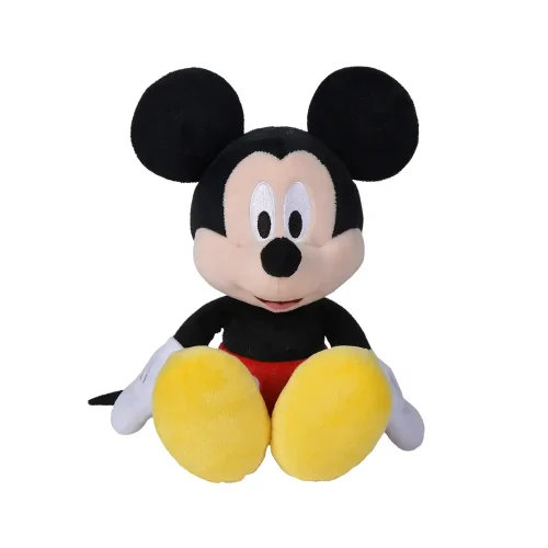 Disney Mickey Mouse plišana igračka, mekana igračka, 25 cm, 9 inča, 0,8 stopa, crna - Teddyway